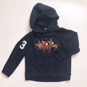 Polo by Ralph Lauren Shirts & Tops - Boys Polo Ralph Lauren Blue Horses Hoodie 5 6 Polo by Ralph Lauren Shirts & Tops - Boys Polo Ralph Lauren Blue Horses Hoodie 5 6